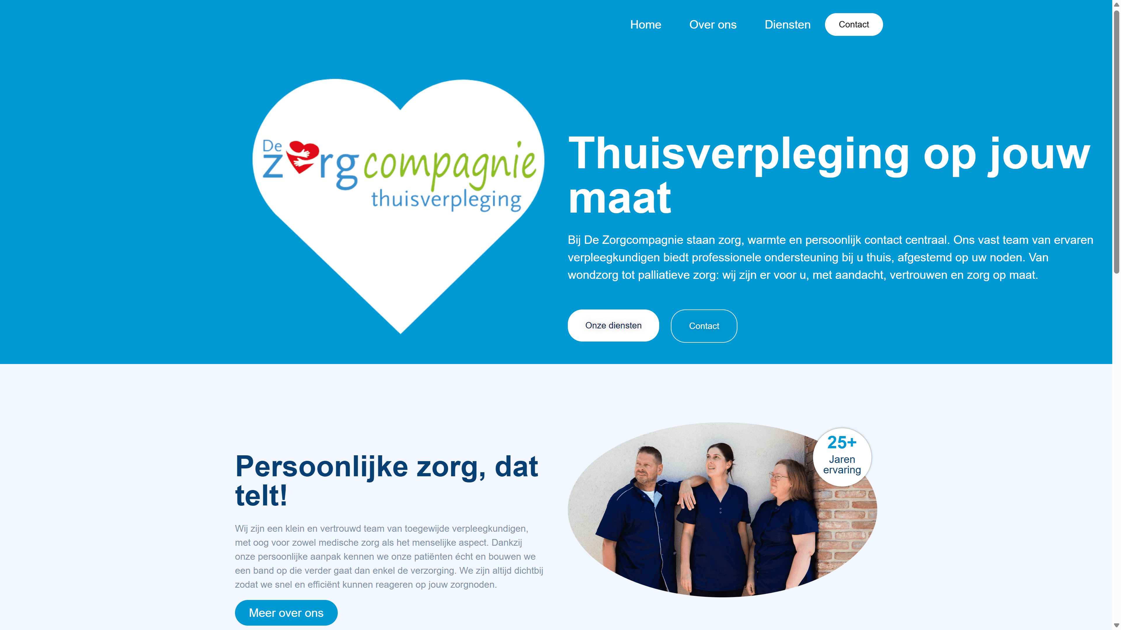 De Zorgcompagnie — homepage